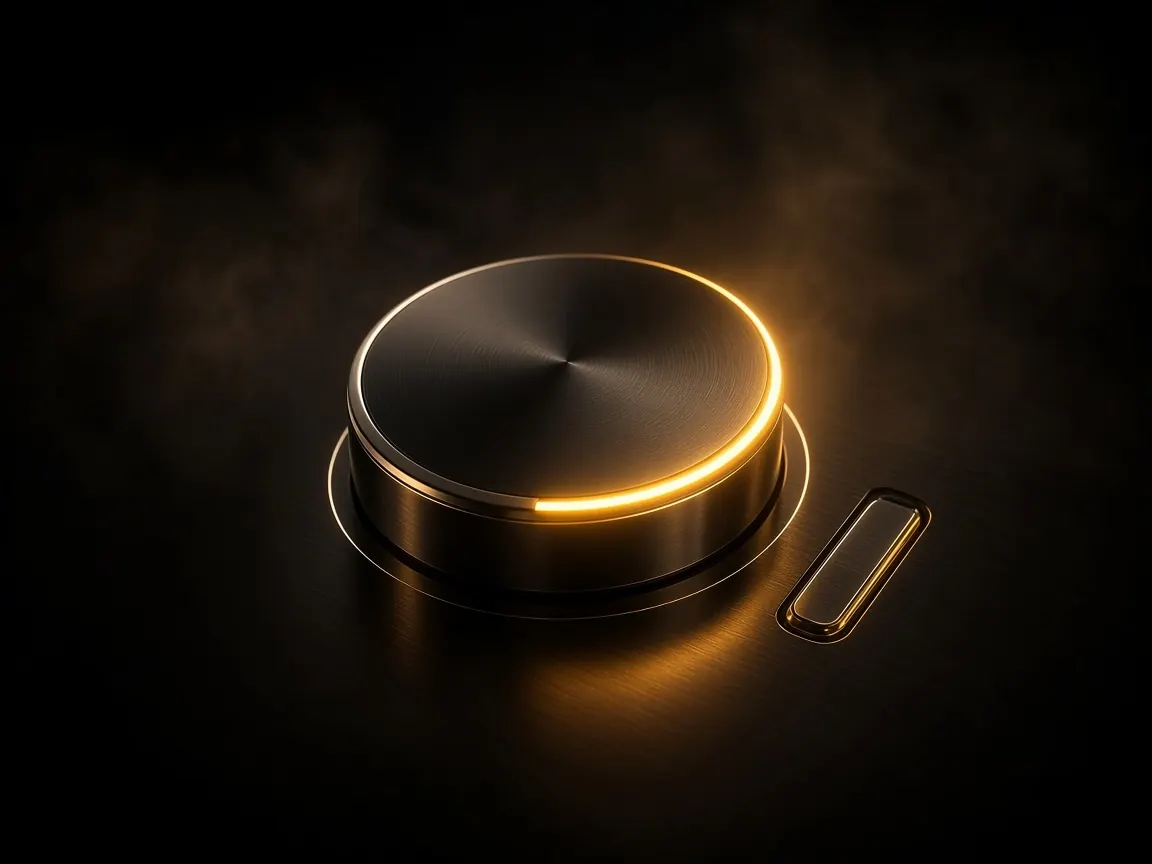 Abstract amber 3D illustration for MCV.AD Google Ads